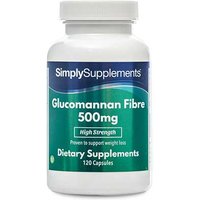 Glucomannan Fibre 500mg (120 Capsules)