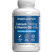 Calcium 1000mg & Vitamin D3 400iu Tablets